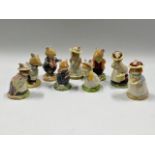 Nine 1980's Royal Doulton Brambly Hedge figures by