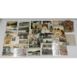 A quantity of vintage postcards relating to Japan