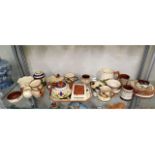 A small collection of Torquay pottery & including