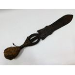 Tribal Art: A 19thC. headhunters sword, possibly Z