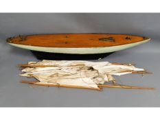 An impressive early 20thC. model yacht with origin
