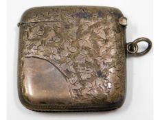 A 1907 Edwardian Birmingham silver vesta case by W