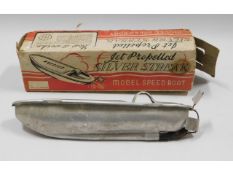 A vintage 1940's boxed Silver Streak propelled toy