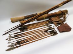 Tribal Art: A quantity of early 20thC. nine arrows
