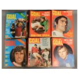 Approx. 290 Goal football magazines 1968-1974 incl