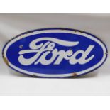 A large vintage Ford motor car company enamel sign