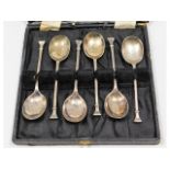 A set of six 1925 Sheffield silver seal spoons by