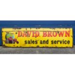 A large vintage David Brown sales and service enam