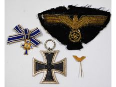 A WW2 German Nazi Third Reich Luftwaffe cloth badg