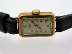 A ladies 9ct gold cased Avia 15 jewel movement wri