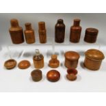 Treen: A collection of antique & 19thC. mostly car