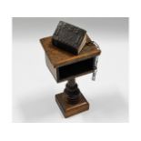 A miniature American bible with oak lectern with m