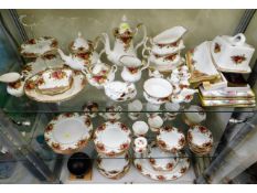 Seventy seven pieces of Royal Albert Old Country R