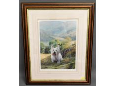 "Westie" - A framed hand signed Steven Townsend li