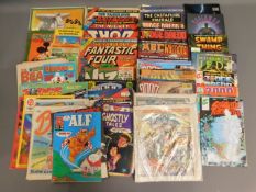 A quantity of mixed comics & magazines including S