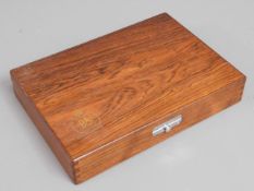A Bang & Olfsen rosewood accessory box, 11.5in wid