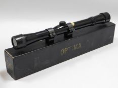A boxed gun sight, Optima Model 9, 11.75in long