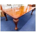 A 19thC. Victorian extending mahogany dining table