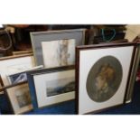 A large quantity of prints & paintings, mostly fra