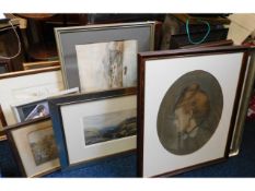 A large quantity of prints & paintings, mostly fra