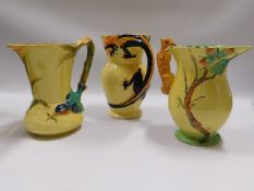 Three decorative Burleighware jugs - Squirrel, Kin