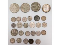 All bar one, pre-1947 British coinage including a