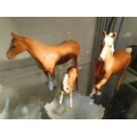 A Beswick family of Palomino horses