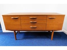 A vintage retro Avalon teak sideboard, 56in wide x