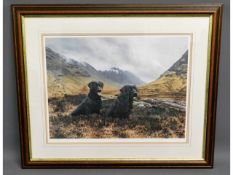 "Under Brooding Clouds" - A framed hand signed Ste