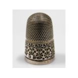 A Charles Horner silver thimble