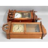 Two wall clocks including Lincoln 31 day, a/f, 28i