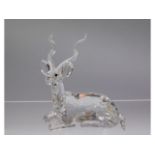 An SCS Swarovski crystal Kudu with box