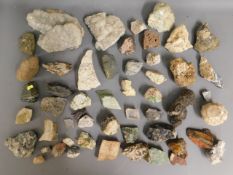 A quantity of various rocks & minerals including q