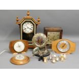 A selection of mixed clocks & timepieces including