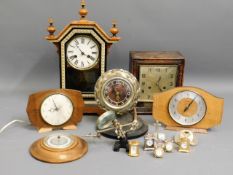 A selection of mixed clocks & timepieces including