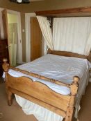 A half tester bed, now dismantled, some faults (ma