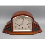 An art deco chiming mantle clock by R. Stewart Ltd