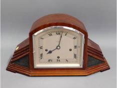 An art deco chiming mantle clock by R. Stewart Ltd