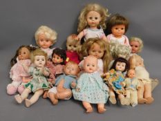 A quantity of 15 mixed dolls including Chiltern, P