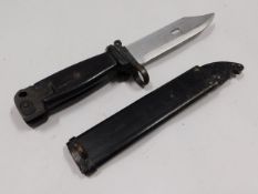 An AK-47 bayonet & scabbard