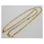 A 9ct gold necklace, 17.35in long, 3g