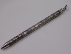 A sterling silver cased "Tribes of Israel" pencil,