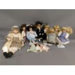 A quantity of 12 mixed dolls including House Of Be