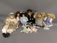 A quantity of 12 mixed dolls including House Of Be