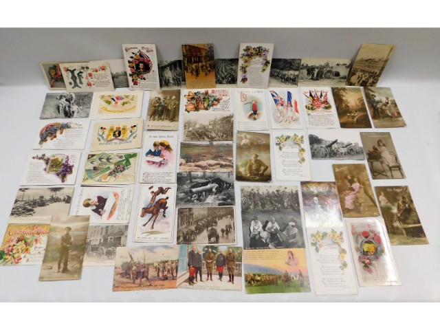 A quantity of WW1 postcards, approx. 51