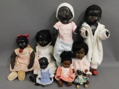 A quantity of 8 mixed dolls including two pedigree