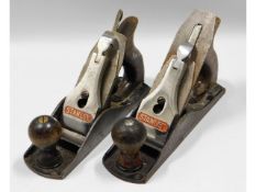 Two Stanley no.4 smoothing planes