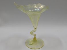 A fine antique Tiffany style iridescent cocktail g