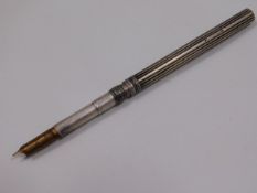 A Sampson & Mordan sterling silver ink pen & case,