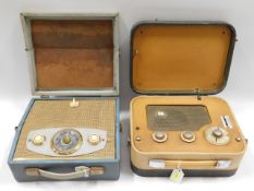 A Pam cased portable radio & one other